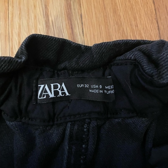 Zara Washed Black Jeans Size 0 - Picture 3 of 8